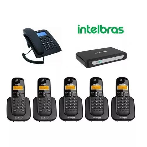 Pabx Minicom Intelbras 2 Linhas 1 Telefone Com Fio 5 S