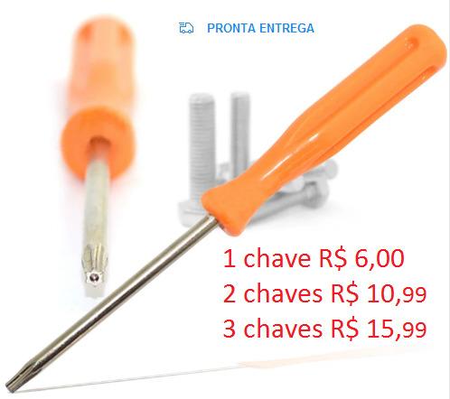 Chave Torx T8 Com Furinho Guia, Para Xbox 360 / Ps3 / Ps4