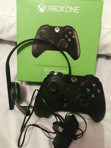 Controle xbox one+ headset