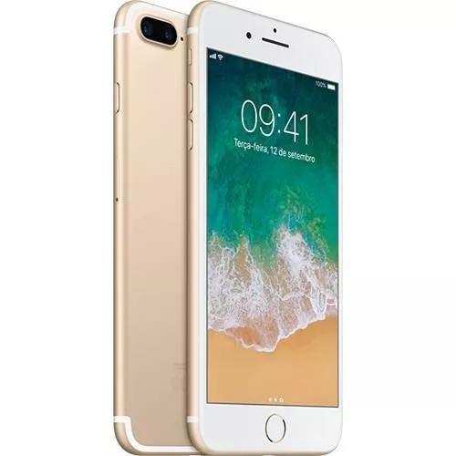 Iphone 7 Plus 128 Dourado 5,5 Lacrado Nota Fiscal