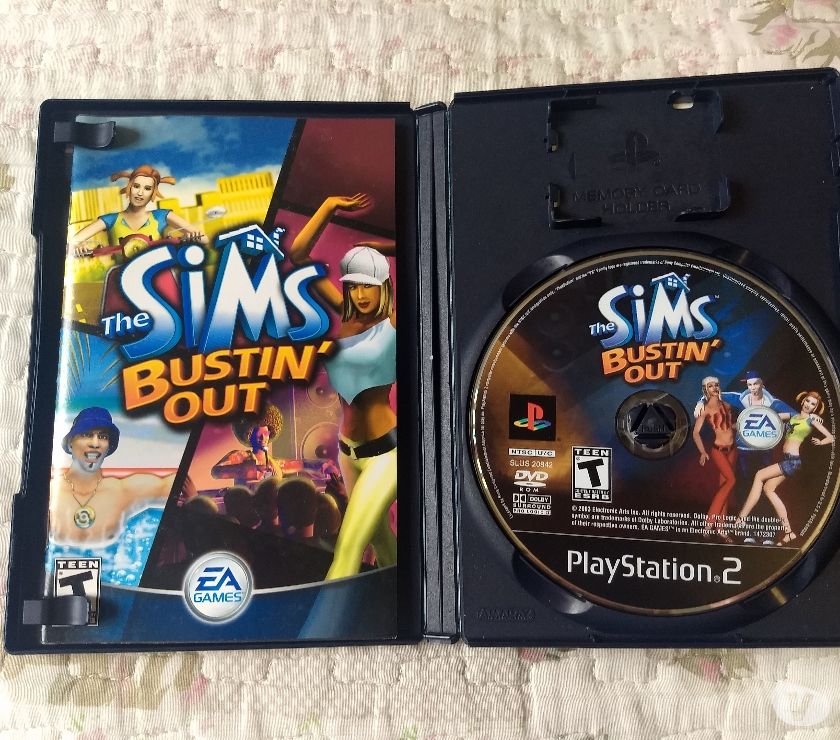 Jogo PS2 The Sims Bustin out com manual