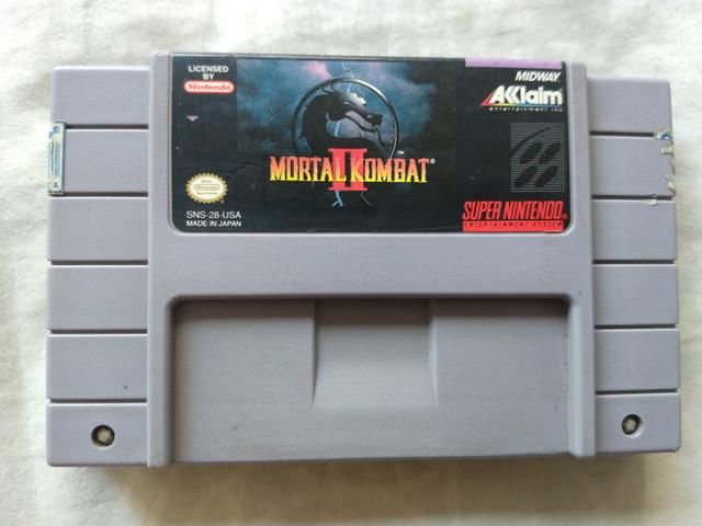 Mortal Kombat II SNES + controle (venda ou troca)