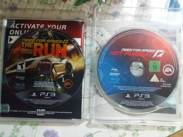 Nerd for Speed Hot Porsuit e Need for speed Run- PS3 Mídia