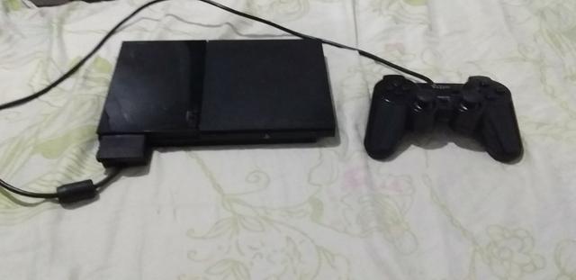 Play 2 slim com 1 controle e memory card