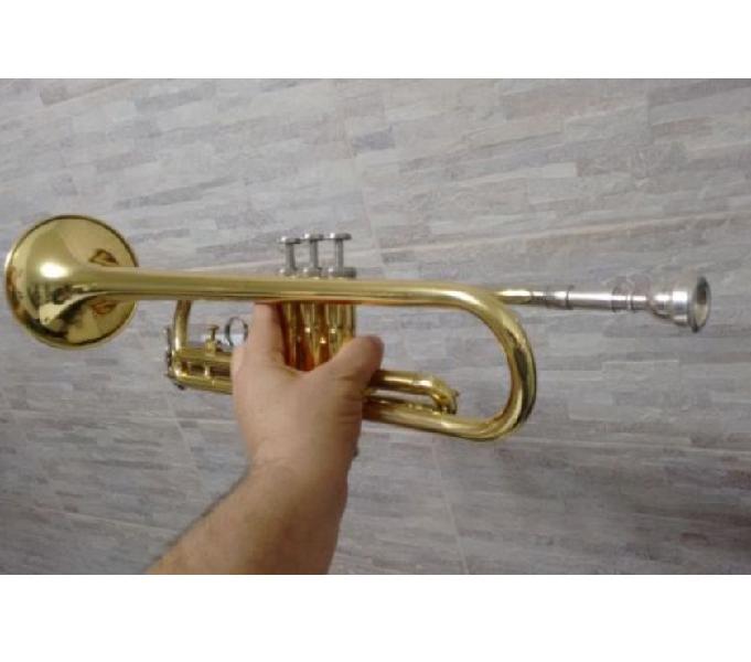 Trompete Yamaha original laqueado YTR 2320 bocal case nylon