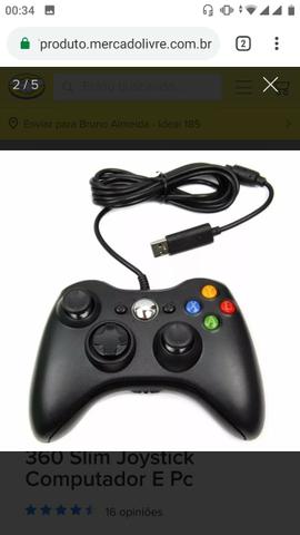 Vendo controle Xbox 360 (produto novo)
