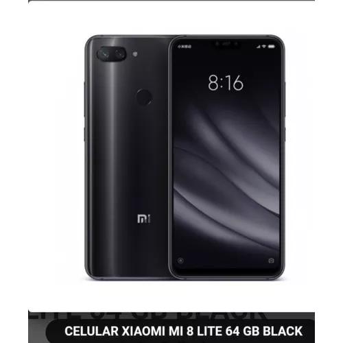 Xiaomi Mi8 Lite 64gb Preto V Global/lacrado+pelicula5d+fone