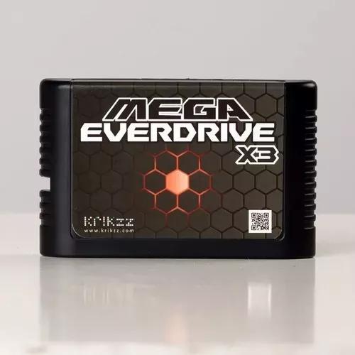 Flashcard Mega Everdrive X3 Mega Drive, Funciona Mega Novo!