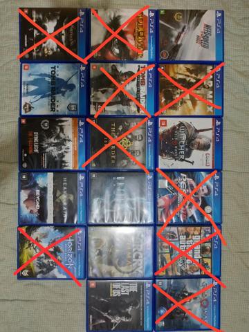 Jogos ps4 (valores na segunda foto)