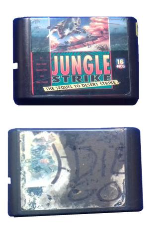 Kid Chameleon e Jungle Strike antigo do mega drive