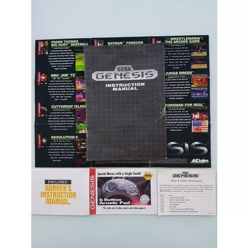 Manual Sega Genesis + Extrad Frete Gratis