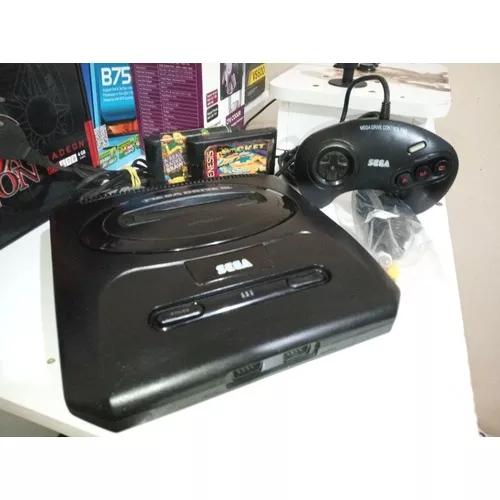 Mega Drive 3 Completo Lindo Colecionador Com 12 Jogos