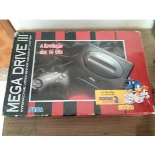 Mega Drive Na Caixa Com 6 Cartuchos E Controle 6b