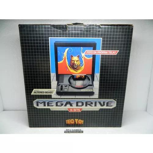 Mega Drive Pronto P/ Jogar Caixa Manual Isopor Jogo Controle