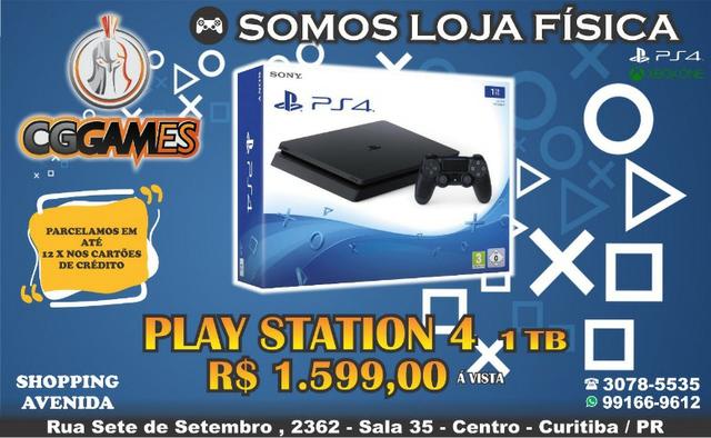 Playstation 4 1Tera Novo Lacrado com Garantia de 12