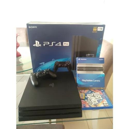 Ps4 Pro + Pscamera + 03 Jogos