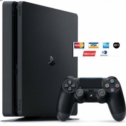 Ps4 slim estado zero + jogo + bolsa e garantia