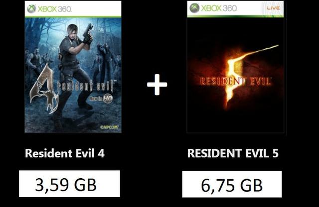 Resident Evil 4 E 5 - Original - Xbox 360