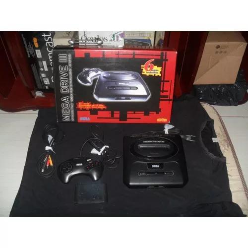 Video Game Mega Drive 3 Com Caixa + Sonic 2 Original