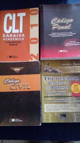 04 livros de Direito por R$  todos os 4