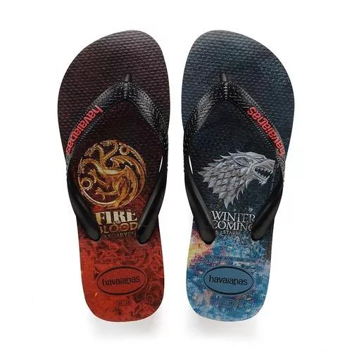 Chinelo Havaianas Game Of Thrones Preta Colecao 2019