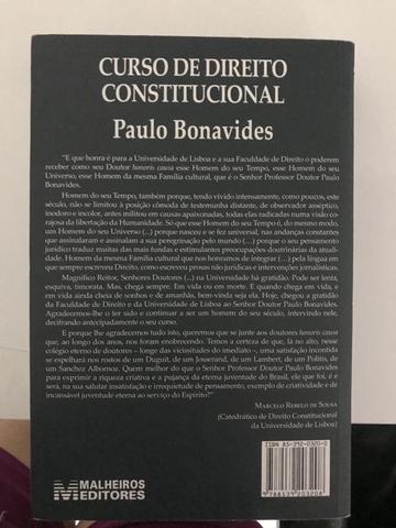 Livro Curso de Direito Constitucional