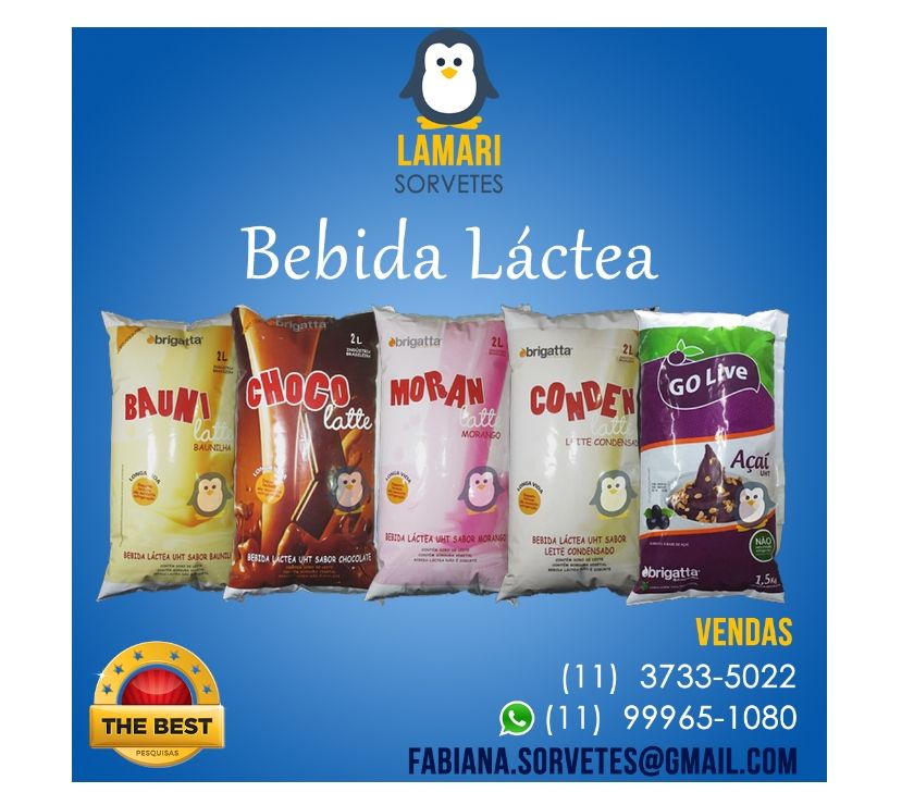 Produto Pronto Lamari 20 Litros - 8 Sabores disponíveis