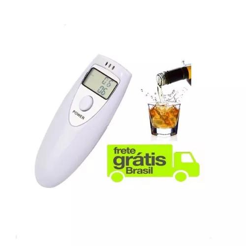 Bafometro Digital Profissional Medidor Alcool Branco C1786