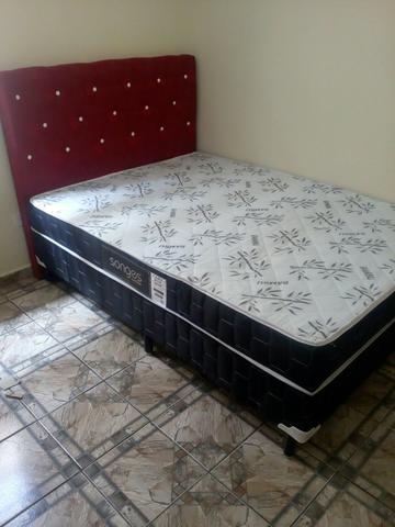 Cama box casal c/ colchão entrega em 24 hr