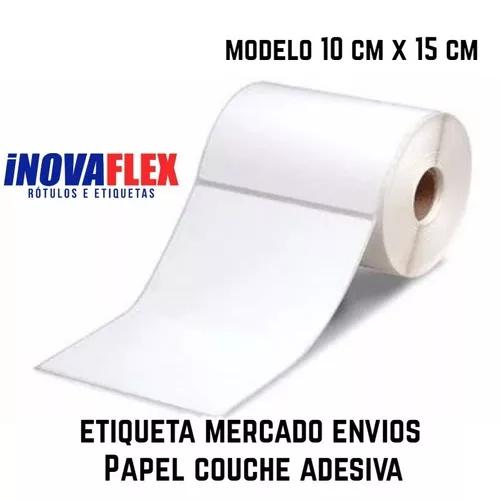 Etiqueta 100x150 (10x15) Couche Mercado Envios - 10 Rolos