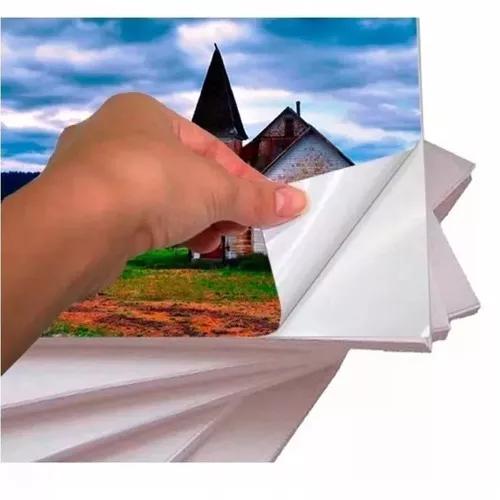 Papel Fotográfico Adesivo A4 Glossy 135g 200 Folhas Pr