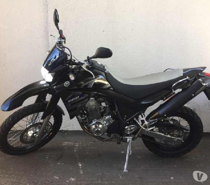 Yamaha Xt 660r Preta 2015 Cromada