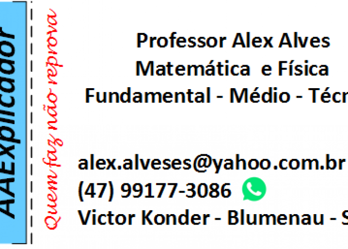 Professor particular Blumenau - Ensino Fundamental e Médio