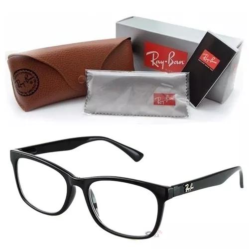 Armação Rayban Óculos Grau Masculino Acetato Quadrado