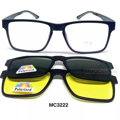 Armação Óculos P Grau Clip On Mc322 3