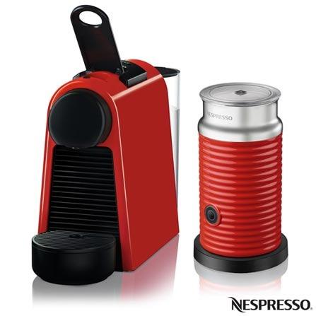 Cafeteira Nespresso Essenza C/ Aeroccino Vermlha 110v