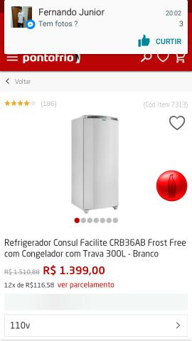 LEIA O ANUNCIO Cônsul facilite 330L frost free automática