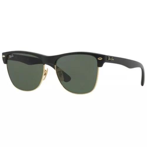 Oculos Sol Ray Ban Clubmaster Rb4175 877 57mm Preto Dourado