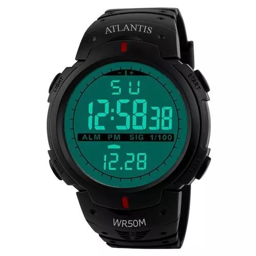 Relógio Digital Atlantis Sport Shock Militar A Prova