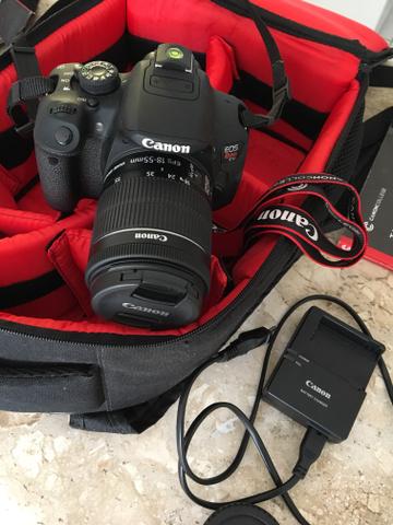 Camera Canon T5i (semi nova) + Mochila