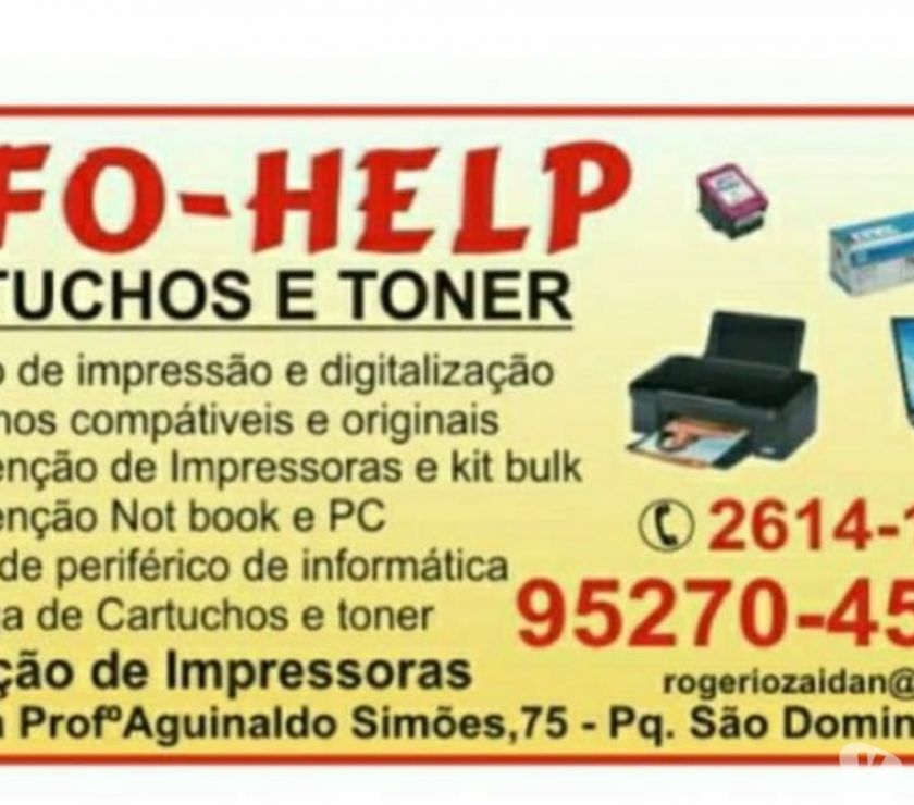 Info Help Cartuchos Toner Informática em geral
