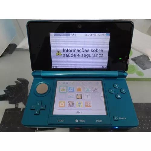 Nintendo 3ds Aqua Blue Desbloqueado + 32gb Top