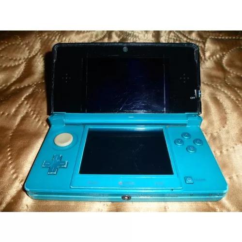 Nintendo 3ds Aqua Blue Sucata C/defeito Leia Todo O