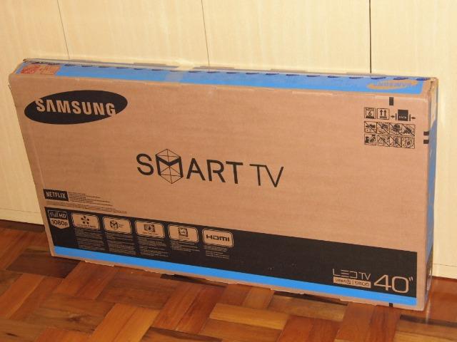 Smart Tv Samsung led 40 pol full hd wifi netflix nova zerada