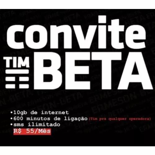 Convite Tim Beta (envio Imediato)