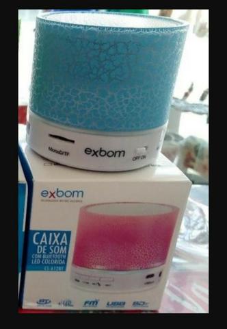 Caixa De Som Bluetooth Pequena Usb Craquelê Com Led