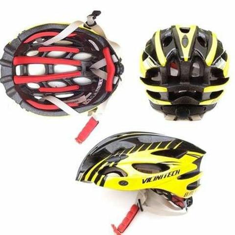 Capacete vicinitec bike com viseira e sinalizador