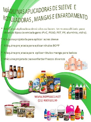 Maquinas de envase- rotulagem embalagem para o rj