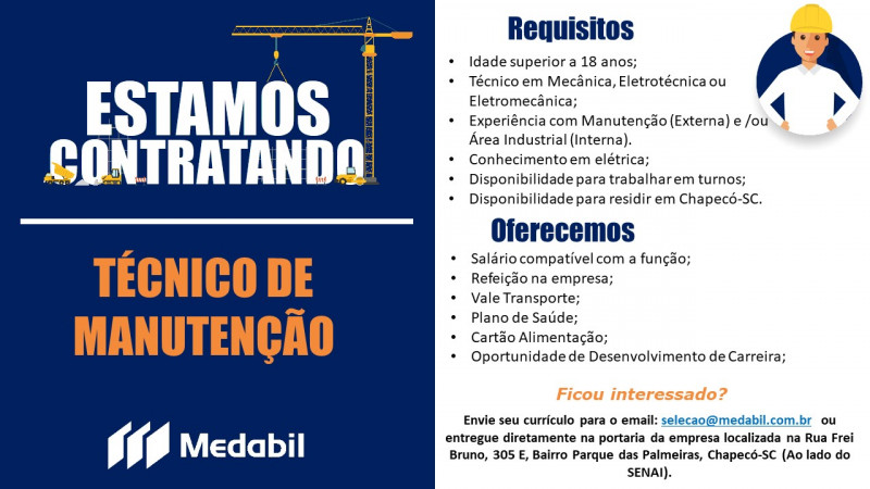 TÉCNICO DE MANUTENÇÃO MEDABIL