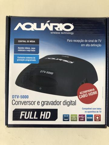 Conversor e gravador digital para TV, Novo, Aquário